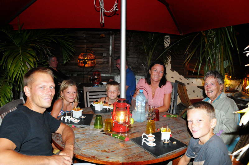 P restaurant med mor Karen