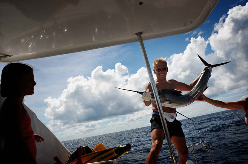 Big catch... Sailfish p 25 pund.
